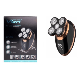 Maxtech-rasoio V-316 5in1 Elettrico Regolabarba A Batteria Con Display Lcd Led Senza Fili -