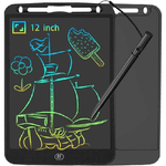 Trade Shop Traesio-tavoletta Grafica Da Scrittura Lcd Lavagna Elettronica Disegni 12" Multicolore -