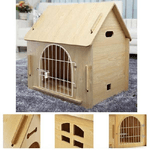 Trade Shop Traesio-cuccia In Legno Mdf Per Cani Piccola Media Taglia A Forma Di Casetta 51x40x52cm -