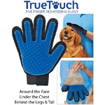 Trade Shop Traesio-true Touch Guanto Spazzola Cardatore Elimina Peli Massaggiante Per Cani E Gatti -