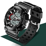 Trade Shop Traesio-orologio Sportivo Sanda Uomo Resistente Acqua Cronografo Sveglia Ner Bi -