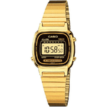 Casio-orologio Da Polso Casio La670wga-1df Digitale Donna Acciaio Vintage Dorato -