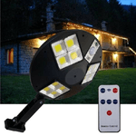 Trade Shop Traesio-faro Led Solare Lampione Con Sensore Di Movimento 144 Led Cob Lf-1758 -