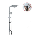 Cleafe-colonna Doccia Saliscendi Miscelatore Cromato Rubinetto Con Soffione 69126 Bagno -