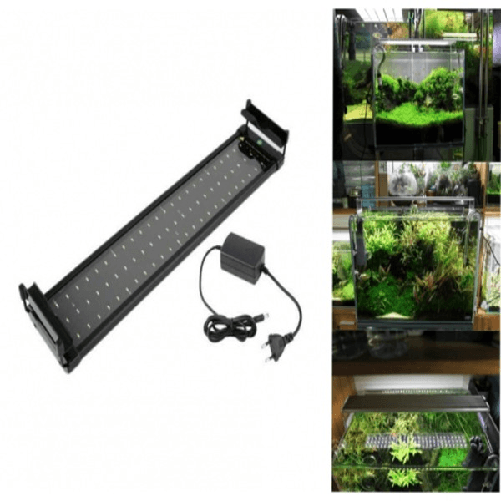 Trade Shop Traesio-lampada 36w Plafoniera Allungabile Estendibile 72 Led Per Acquario 80-100cm -