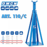 Omcn-colonnetta Per Sostegno Di Autocarri Portata Ton. 3,5 Omcn 110/c 3500 Kg -