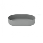 Trade Shop Traesio-portasapone Saponetta Da Bagno In Plastica Accessorio Grigio 13x8.5x2.5 Cm 69856 -