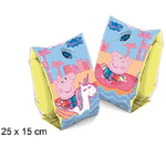 Trade Shop Traesio-braccioli Gonfiabili Peppa Pig Mare Piscina Nuoto Per Bambini Manicotti 25x15cm -