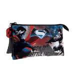 Trade Shop Traesio-astuccio 3 Posti Chiusura Zip Portapenne Matite Pvc Neceser Batman Vs Superman -