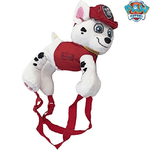 Trade Shop Traesio-zaino Peluche Marshall Rosso Zip 13 Cm Zainetto Scuola Tempo Libero Paw Patrol -