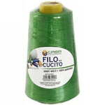 Trade Shop Traesio-set 12 Pz Filati A Cono Filo Poliestere Cucito 3000y 40s/2 Verde Gomitolo Cotone -