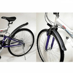 Trade Shop Traesio-parafango Per Bici Bicicletta Set 2 Pezzi Paraspruzzi Mtb Anteriore E Posteriore -