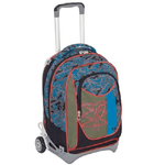 Trade Shop Traesio-zaino Scuola  Ragazzi Trolley 3in1 New Jack Bitmap Con Carrello Rimovibile -