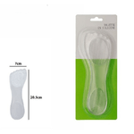 Trade Shop Traesio-coppia Solette In Gel Silicone Morbido Cura Protezione Sottopiede 7x20,5cm 67291 -