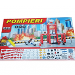 Trade Shop Traesio-costruzioni 287pz Stazione Pompieri Vigili Fuoco Mattoncini Compatibili Con Lego -