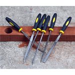 Trade Shop Traesio-set Lime E Raspe Lima Raspa Per Metallo Ferro Legno 5 Pezzi Kit 200 Mm Limatura -