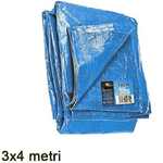 Trade Shop Traesio-telo Impermeabile Copritutto 3x4mt Telone N Polietilene Colore Blu Per Auto Moto -