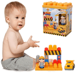 Trade Shop Traesio-costruzioni Giocattolo Per Bambini Cantiere 12pz Con Personaggio E Accessori -