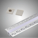 Trade Shop Traesio-profilo Da Incasso A Scomparsa Alluminio 2 Mt Copertura Opaca Strip Led Al-11 -