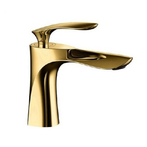 Trade Shop Traesio-rubinetto Miscelatore Per Lavabo Bagno In Ottone Dorato 59363 Colore Oro Vintage -