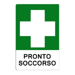 Trade Shop Traesio-cartello Cassetta Pronto Soccorso Segnaletica Direzionale Sicurezza Avvertimento -