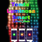 Trade Shop Traesio-tenda Luminosa Con Controllo Remote Smart Con App 288 Luci A Led Rgb 3,50x1,20mt -