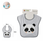 Trade Shop Traesio-set 2pz Bavetto Bavaglino Neonato Pappa Allattamento Bambini Panda 68333 Bavetta -