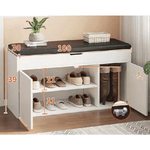 Trade Shop Traesio-scarpiera Da Ingresso Cassapanca Portascarpe 100 X 30 X 39 Cm Multifunzione -