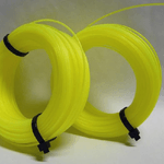 Trade Shop Traesio-filo Decespugliatore In Nylon Bobina Rinforzata Tondo ø 4.0mm X 20 Metri Giallo -