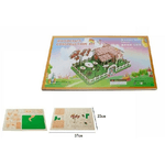 Trade Shop Traesio-puzzle 3d Casa Campagna Legno Modellino Modellismo Collezione Gioco Bambini 07350 -