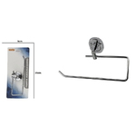 Cleafe-porta Asciugamano Bagno Wc Toilette In Acciaio Inox Fissaggio A Parete 69188 -