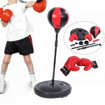 Trade Shop Traesio-punchball Speed Ball Per Bambini Asta Regolabile Palla Punch Boxe Supporto Molla -