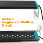 Trade Shop Traesio-lampada D73 Luce Plafoniera Allungabile Estendibile Led Per Acquari Bordo Vasca -