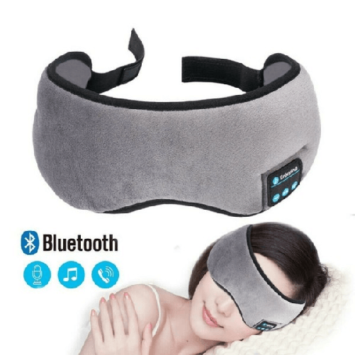 Trade Shop Traesio-maschera Notte Copri Occhi Per Dormire Da Viaggio Con Cuffie Bluetooth Q-yz1 -