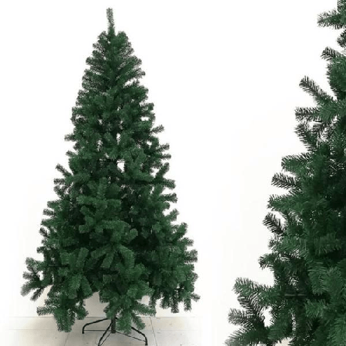 Trade Shop Traesio-albero Di Natale Artificiale Base A Croce Da 150cm Super Folto Con Rami Verde -