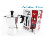 Trade Shop Traesio-caffettiera Moka Macchinetta Caffè Espresso Napoletano Misura 1 Tazza -