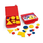 Trade Shop Traesio-set 48 Blocchi Gioco Didattici Valigetta Insegnare Forme Colori Geometria Scuola -