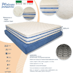 Trade Shop Traesio-materasso 1 Piazza E Mezza 120x190 Alto 24 Cm A Molle E Memory Foam Ortopedico -