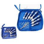 Trade Shop Traesio-kit 7 Pz Cacciaviti A T Torx T6 T10 T15 T20 T25 T27 T30 Borsa Richiudibile -