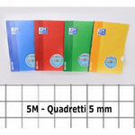 Trade Shop Traesio-20 Pezzi Quadernoni Quadernone Quadretti 5mm 5m Scuola Quaderni Quaderno A4 -