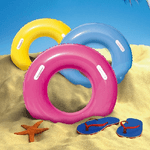 Trade Shop Traesio-salvagente Colorato Ciambella Con Maniglie 36084 Per Mare Piscina 91 Cm 3 Colori -