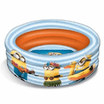 Trade Shop Traesio-piscina Gonfiabile Cattivissimo Me Disney Bambini 3 Anelli Diametro 100 Cm -