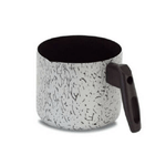 Trade Shop Traesio-pentolino Bollilatte Bolli Latte 12 Cm Silver Plus Antiaderente Con Manico -