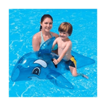 Trade Shop Traesio-balena Gonfiabile Per Bambini Azzurro Trasparente 118 X 72 Cm Con Maniglie -