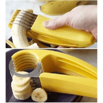 Trade Shop Traesio-affetta Banana Slicer 6 Lame Taglia Frutta Macedonia Decorazione Torte -