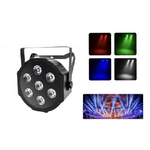 Trade Shop Traesio-faro Rgb Faretto 7 Led Vari Colori Discoteca Sensore Sonoro Luce Colorata -