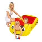 Trade Shop Traesio-auto Macchina Gonfiabile Mare Gioco Bimbi Con 25 Palline E Bocca Apribile -