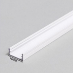 Trade Shop Traesio-profilo In Alluminio 1mt Da Incasso Senza Copertura Per Strip Led Strisce Al10mm -