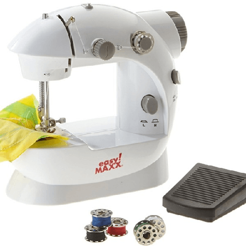 Trade Shop Traesio-mini Macchina Da Cucire Cucitrice Portatile 4 In 1 Da Viaggio Con Pedale Ago -