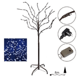 Trade Shop Traesio-albero Di Natale Luminoso Ciliegio Per Interno 192 Led 180cm Bianco Freddo -